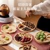1pcs Wooden Compartment Tray for Boiling Tea  Snack Plate Home Living Room Nut Candy Fruit Serving Dish Solid Wood