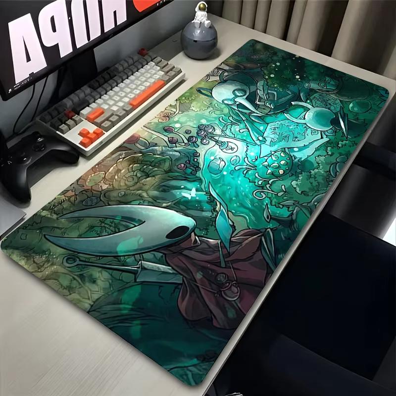 Musematte Laptop Kawaii Spilltilbehør Musematte Dataspill Hollow Knight Tastaturteppe Kontor-PC Anime Utvidet Skrivebordsmatte