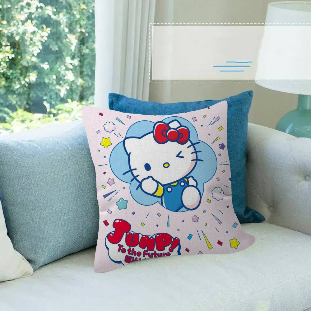Pillow Cover Sofa Cushion Cover Home Room Decoration Children Gift Cartoon Hello Anime K-kt