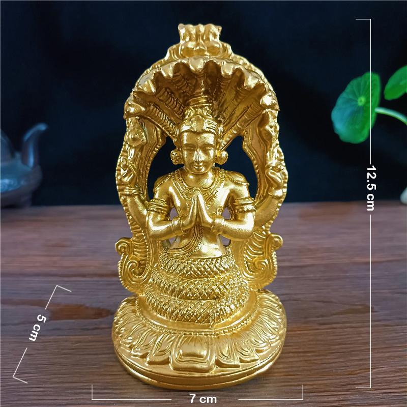 Golden Vishnu Statue Hindu Ganesha Shiva Buddha Figurine Sculpture Room Office Home Decoration India God Feng Shui Crafts