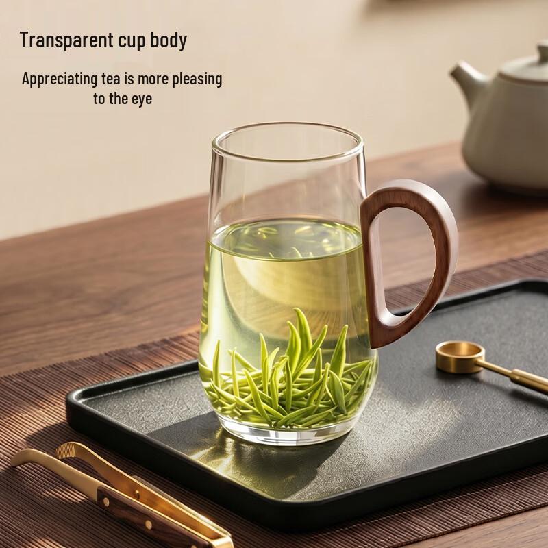 Sidomi Glass Tea Mug with Handle and Infuser