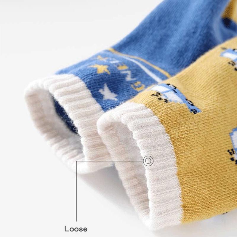 5 Pairs Kids Socks Boys Sock School Children Elastic Socks Spring Autumn Breathable Soft 1-9Years