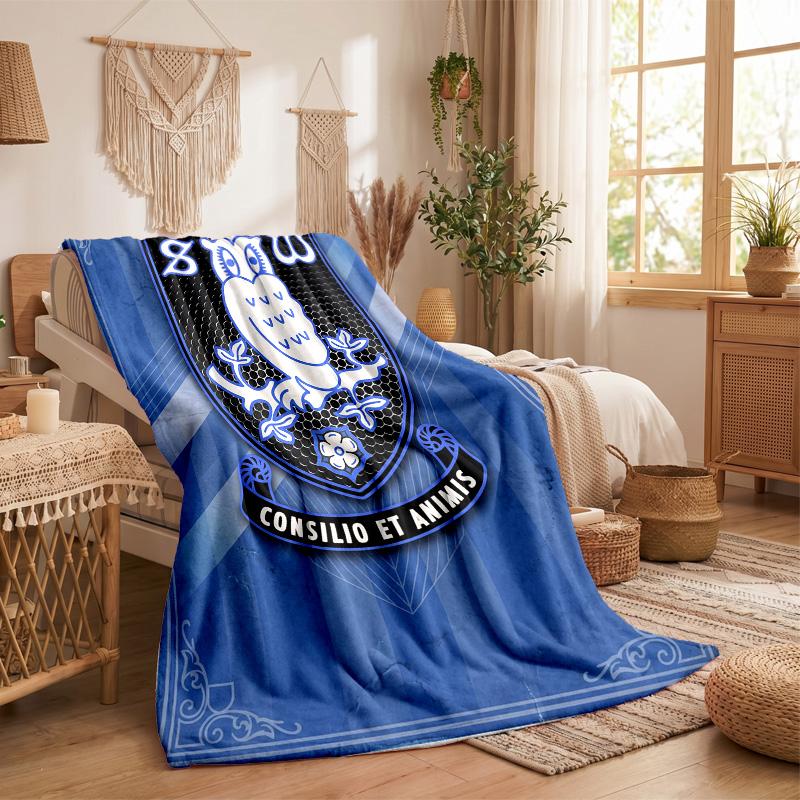 Sheffield Wednesday Theme Fleece Blanket Cozy Soft Plush Blanket For Bedroom Couch Travel