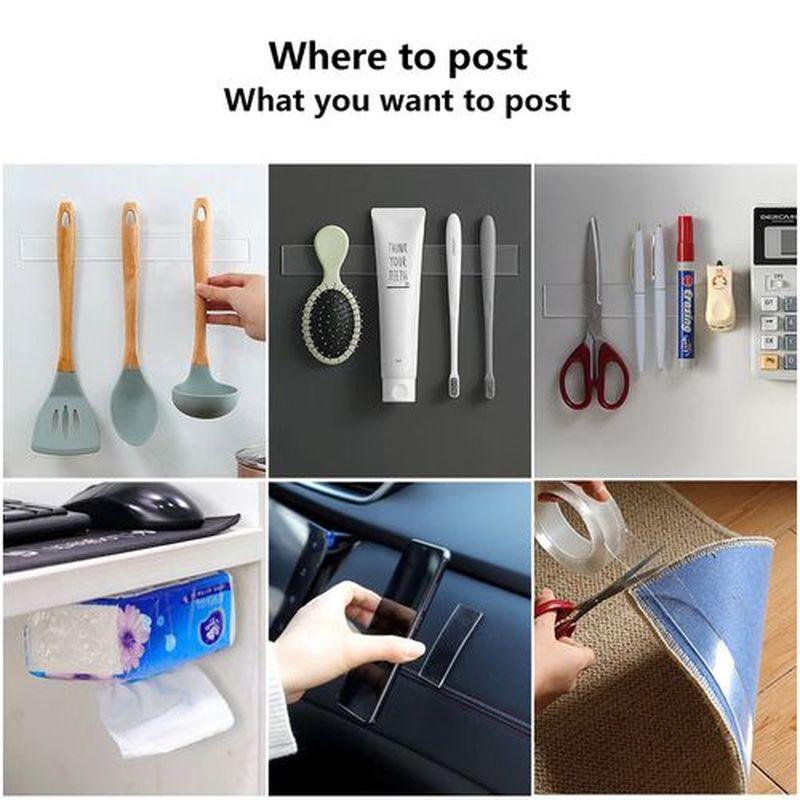Nano Tape Double Sided Silicone Gekko Foam Adhesive 1/3m/5m Reusable Washable Acrylic Fixing Tape for Home And Office