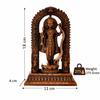 Metal Lord Ram Lalla Idol with Arch Stand, Decorative Ram Mandir Murti , Hindu God Shri Ram Statue for Home Temple, Pooja Room & Gift