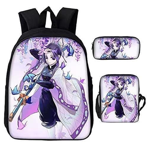 New Cartoon Super Moon Blade Three Piece Backpack Set for Primary and Secondary School Students