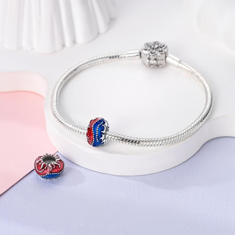 Charms Fit Pan S925 Silver American Style USA Eagle Independence Day Camera Passport Beads Original Bracelets DIY Fine Jewelry