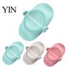 Safe Food Grade Plastic Stainless Steel Empanada Maker Press, 2-in-1 Dumpling Mold with Dough Cutter Easy Kitchen Utensil for Ravioli Pierogi