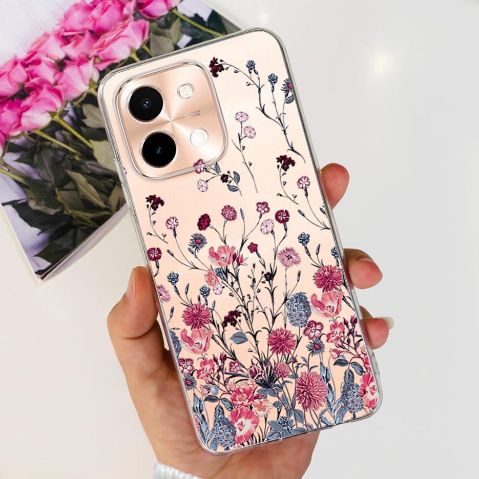 Für Vivo Y28 4G Hülle V2352 Niedliche Bemalte Abdeckung Weiche Silikon TPU Handyhülle Für Vivo Y28 Y 28 VivoY28 4G Fundas 6.68'' Coque Capa