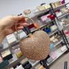 New love diamond-encrusted messenger women's bag mini acrylic bag dinner temperament shoulder portable cosmetic bag