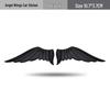 3D Metal Angel & Eagle Wings Car Logo Sticker for Sedan Customization