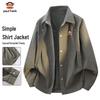 Men's Spring Autumn Casual Shirt Collar Jacket