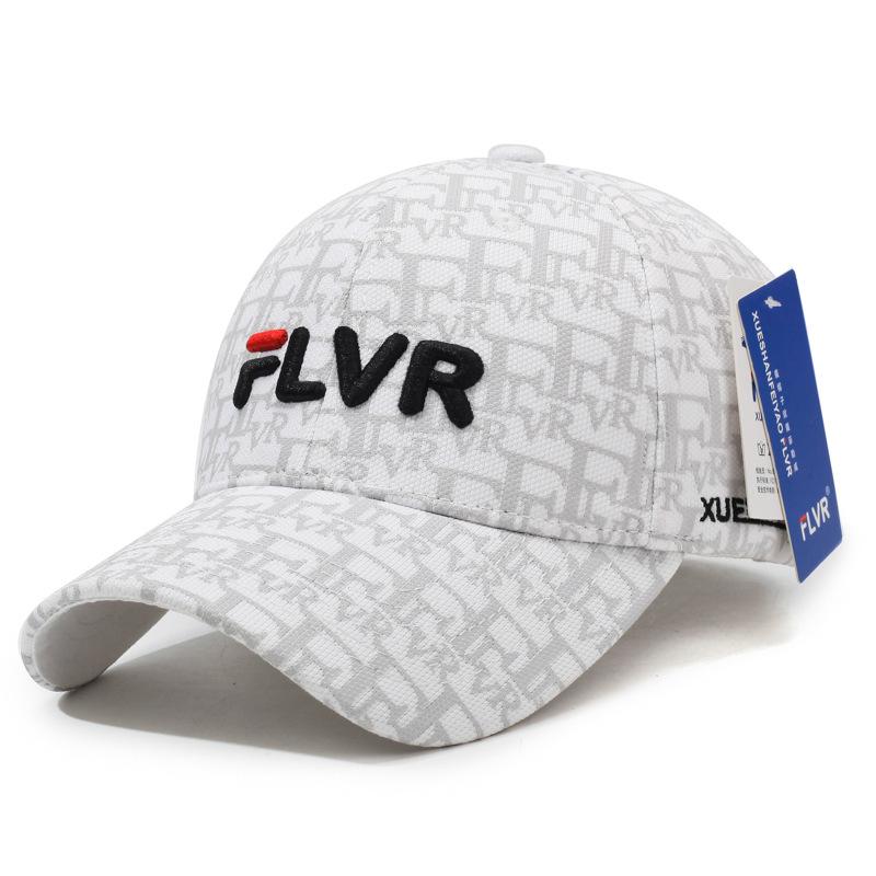 

New embroidered letter baseball cap, sunshade and sun protection, fashionable and casual men and women travel versatile Adjustable білий