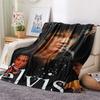 1PC Rock Music Superstar Print FlAannel Blanket, High Quality Comfortable for All Seasons, Home Decor, Warmth and Comfort
