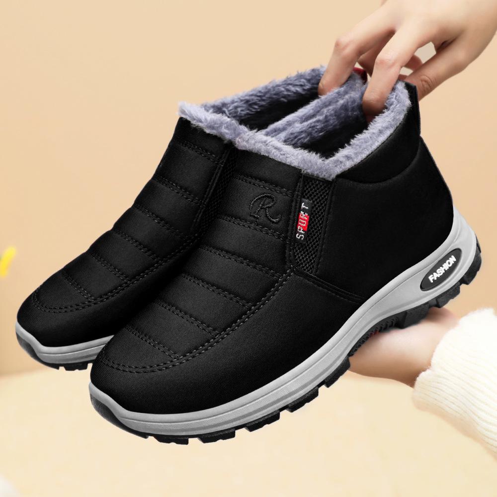 Cotton Shoes Women's Velvet Thickened Cotton Boots with Soft Soles, Comfortable and Not Tired Feet, Snow Boots, Cold-proof and Warm Women's Shoes