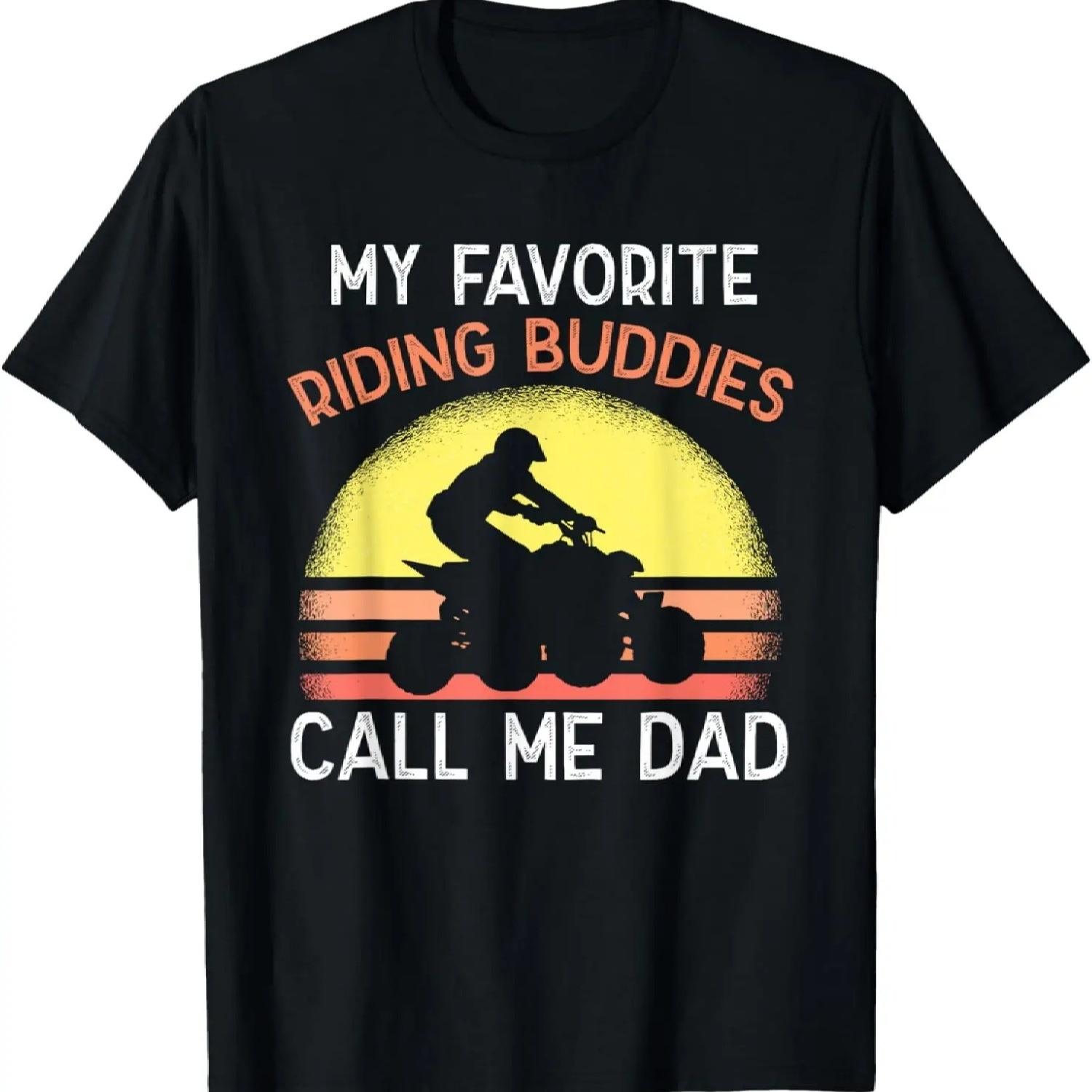 Футболка для друзей по езде на квадроциклах ATV для папы, футболка для бездорожья S чёрный