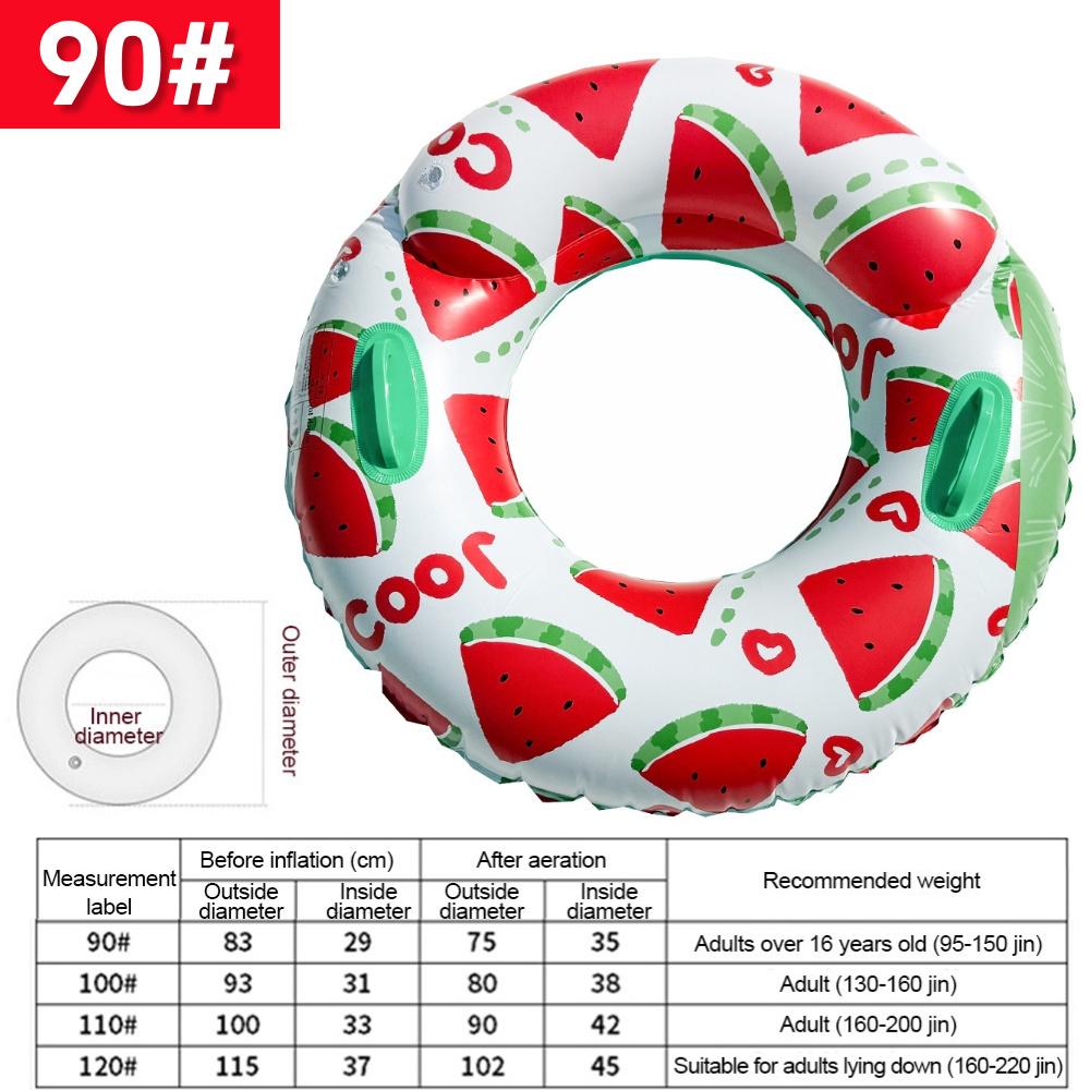 Thickened Swim Ring Float with Handle Swimming Circle Swimming Ring for Kids Adults for Swimming Pool Party Decorations