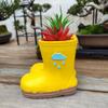 Funny Rain Boot Planter Decorative Hydroponic Flower Holder Flower Pot  Landscaping Sculpture