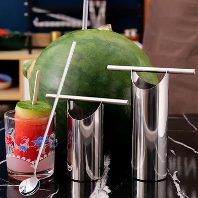 Watermelon Cutter Stainless Steel Efficient Juicing Tool with Anti-Slip Handle Round