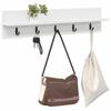 Wall Mounted Nightstand White 80 X 10.5 X 18 Cm Particleboard