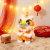Handmade Handheld Lion Lantern Personality Glowing Lion Dance Lantern Decoration Hanging Lion Ornaments Purple Color Red Color