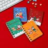 A7 Christmas Flip Spiral Pocket Notebook - Portable Student & Office Notepad Diary Gift