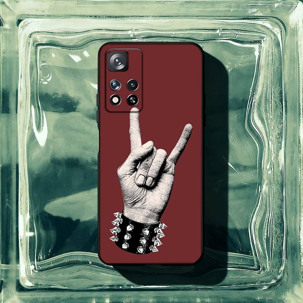 Punk Rock Phone Case For Samsung Galaxy A53,52,73,72,32,31,30s,20s,Note,Ultra Soft Black Coque Funda SamsungNote9