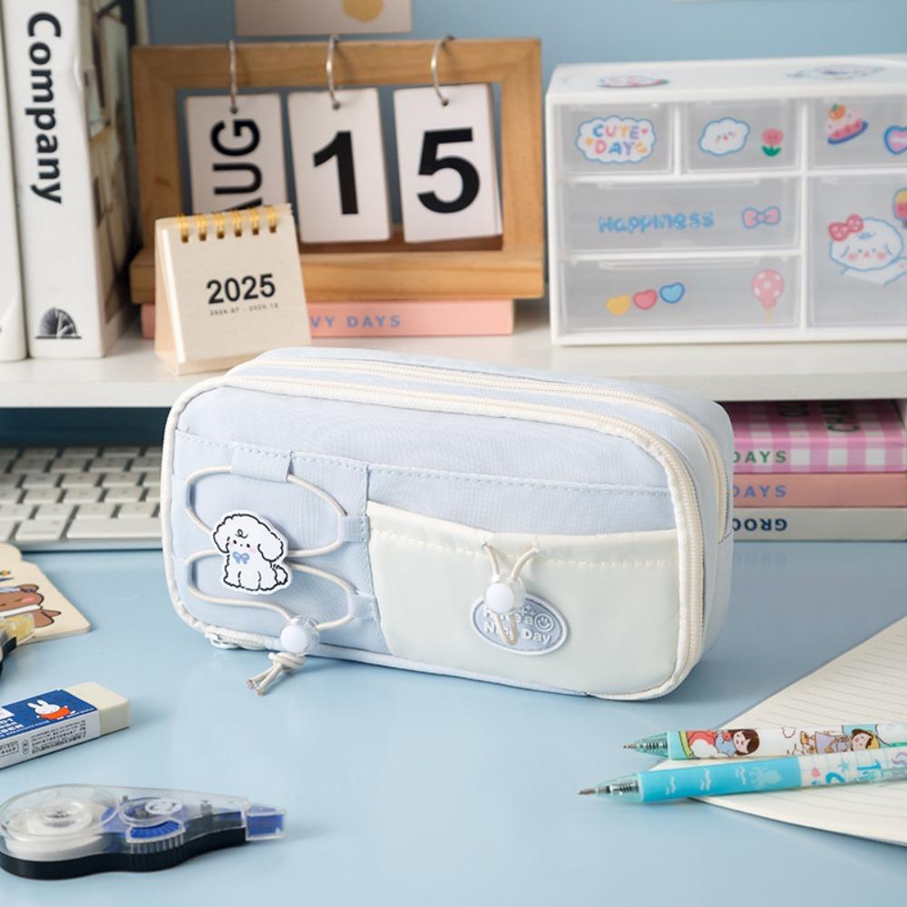 Large Capacity Pencil Case Dirt-proof Stationery Storage Bag Cartoon Pen Box  School Office