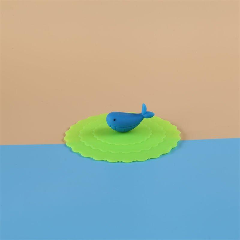 Vågformad Mode Kreativ Silikon Kopplock Söt Glas Termosmugg Silikonlock