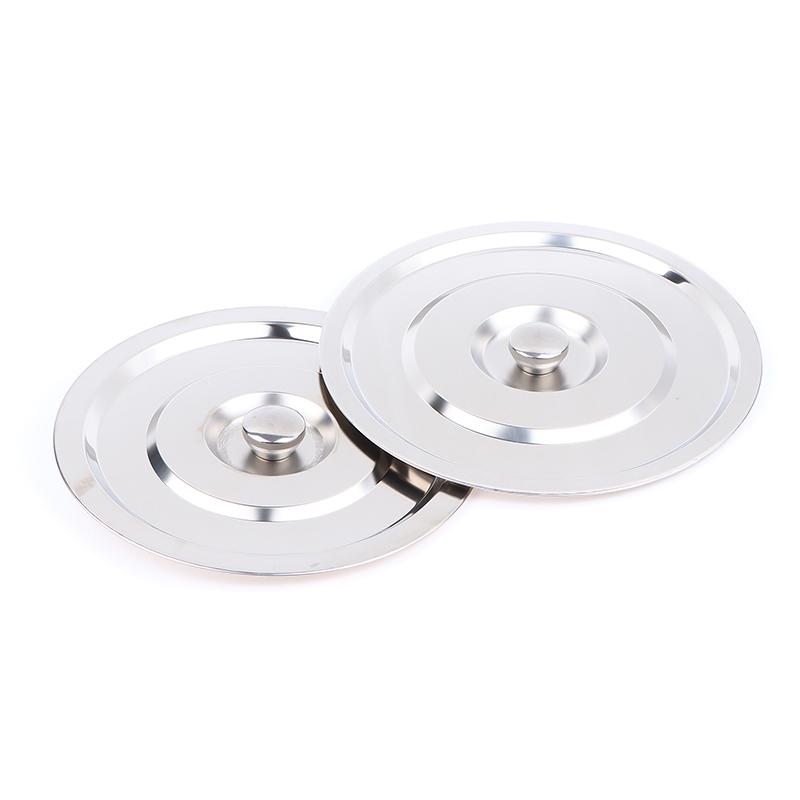1Pc 28/30/32Cm Silver Round Pot Lid Kitchen Thicken Stainless Steel Saucepan Cover Replacement Universal Kitchen Food Lid