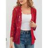 New Loose and Versatile Plus-size Sun-protective Lace Top with A Cut-out See-through Cardigan