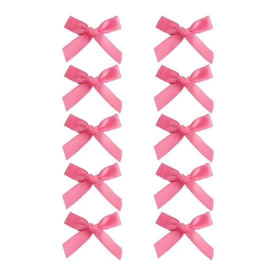 

10/24Pcs Girl Hairpin Bowknot Decor Satin Hair Clips Star Shape Hair Pins Long Short Curly Braided Hair Tool Hair рожевий червоний колір