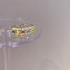 PANJBJ 925 Sterling Silver Multicolour Ring For Women Girl Hollow Out Zircon Sweet Romantic Jewelry Party Gift Dropshipping