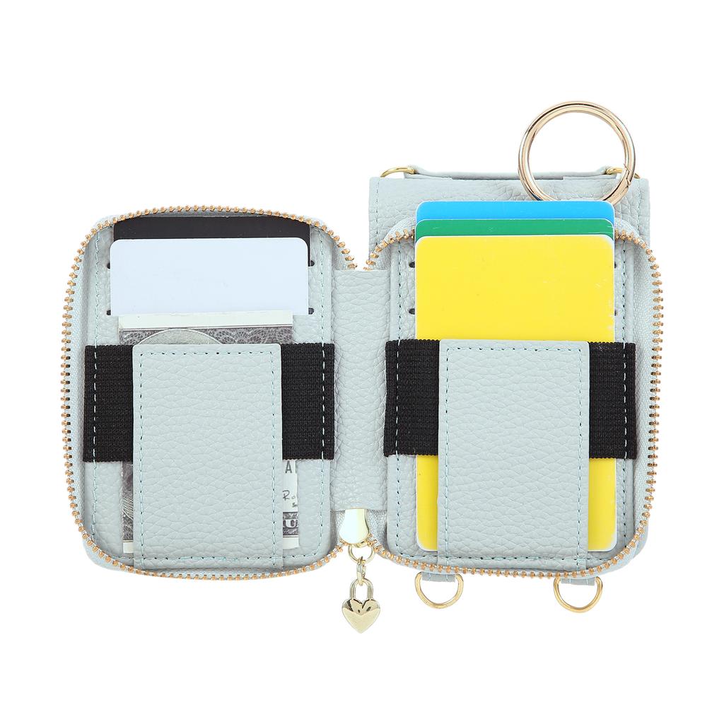 Zipper Cards Solt Wallet Leather Ring Holder Case For Samsung Galaxy Z Flip 7 FE 6 5 4 3 5G Lanyard Bag Purse Crossbody Cover