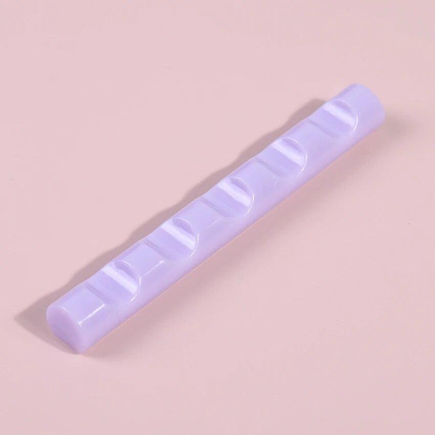 

1 шт., 5 сеток, акриловая подставка для кистей для ногтей, полка для рисования, подставка для ручек, подставка, красочный держатель для кистей с УФ-гелем фиолетовый