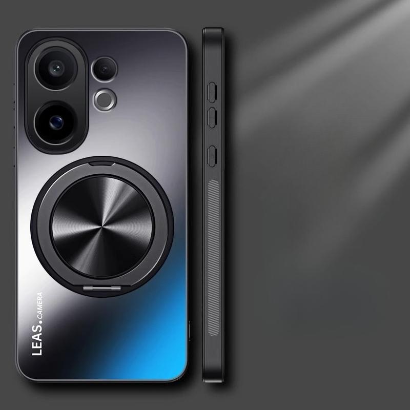Magnetic Case For VIVO X200 FE Matte Shockproof 360° Rotating Ring Holder Hard Back Cover For VIVO S30 Pro mini Stand Shell