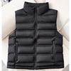 Autumn Winter Korean Loose Down Cotton Vest Women Short Stand Collar Sleeveless Jacket Coats Fashion Waistcoat Vests