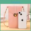 Stylish Lock Clasp Crossbody Phone Wallet For Women Trendy Pvc Vintage Student Clutch