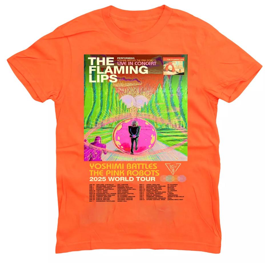 

The Flaming Lips Band Tour 2025 Gift For Fans T-shirt, size S-4XL L