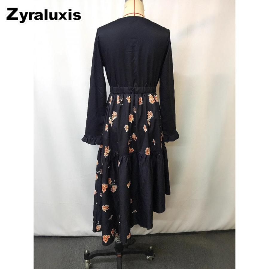 Summer New Western Cowboy Ethnic Tribal Style Retro Floral Print Vintage Dress
