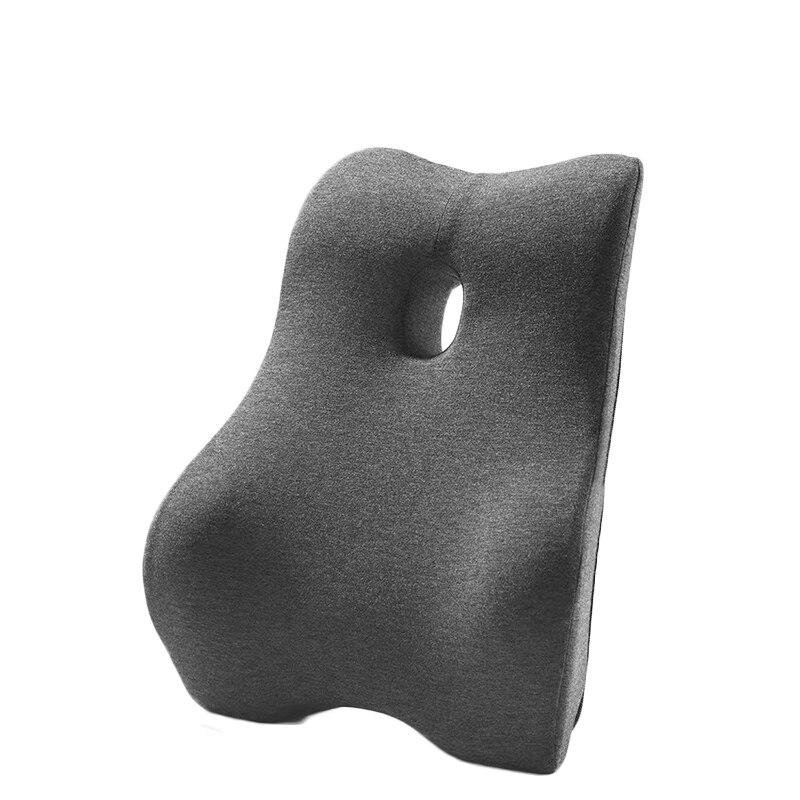 Office Waist Pillow Ergonomic Lumbar Support Memory Cotton 4D Curved Waist Pad Car Waist Rest