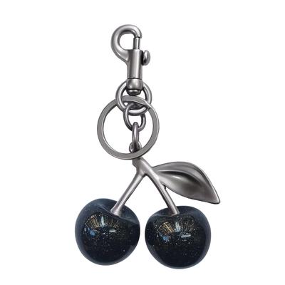 Hxusin, Sleutelhanger Kers, Tassenhanger, Schattig, Accessoire, Lichtgewicht, Voor Vrouwen, zilver_zwart