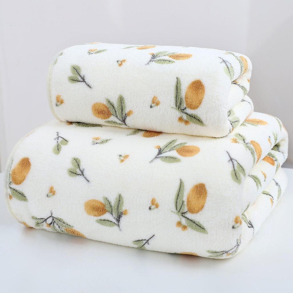 Floral Bath Towel Soft and Super Absorbent Bath Towel