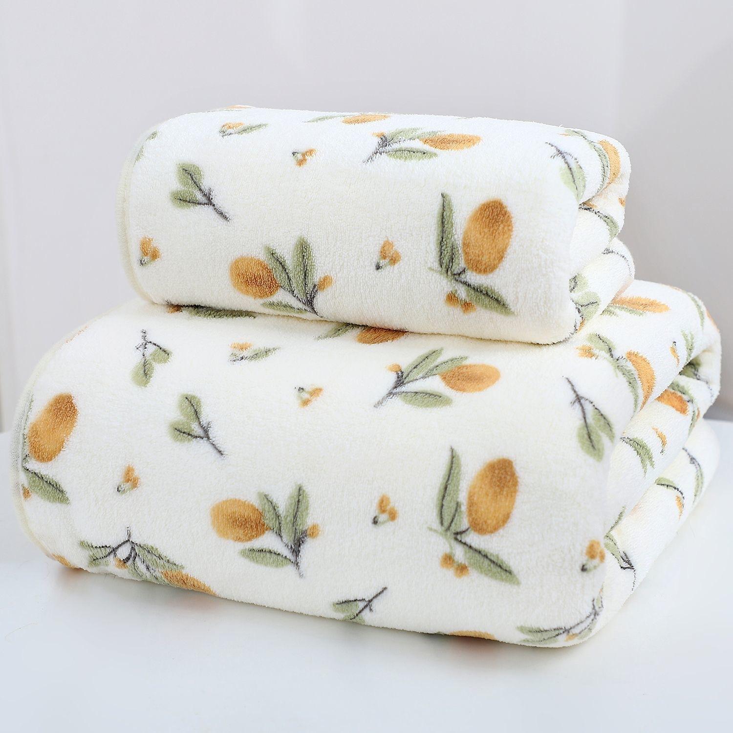 

Цветочное банное полотенце Мягкое и супервпитывающее банное полотенце 35*75cm белый