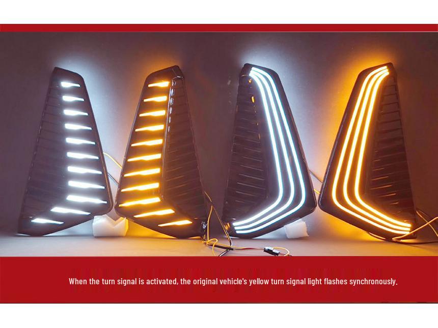 LED Daytime Running Lights for Chery Exeed Yaoguang OMODA C9 Front Bumper DRL Modification