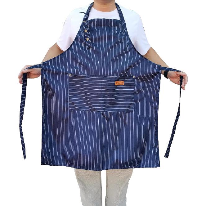 Adjustable Bib Apron Waterdrop Resistant with 2 Pockets Cooking Kitchen Aprons for Women Men Chef