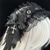 Gothic Lolita Engelsflügel Stirnband Verstellbares Haarband Stilvolles Kopfschmuck Schmuck für Cosplay- und Punkstyle-Enthusiasten