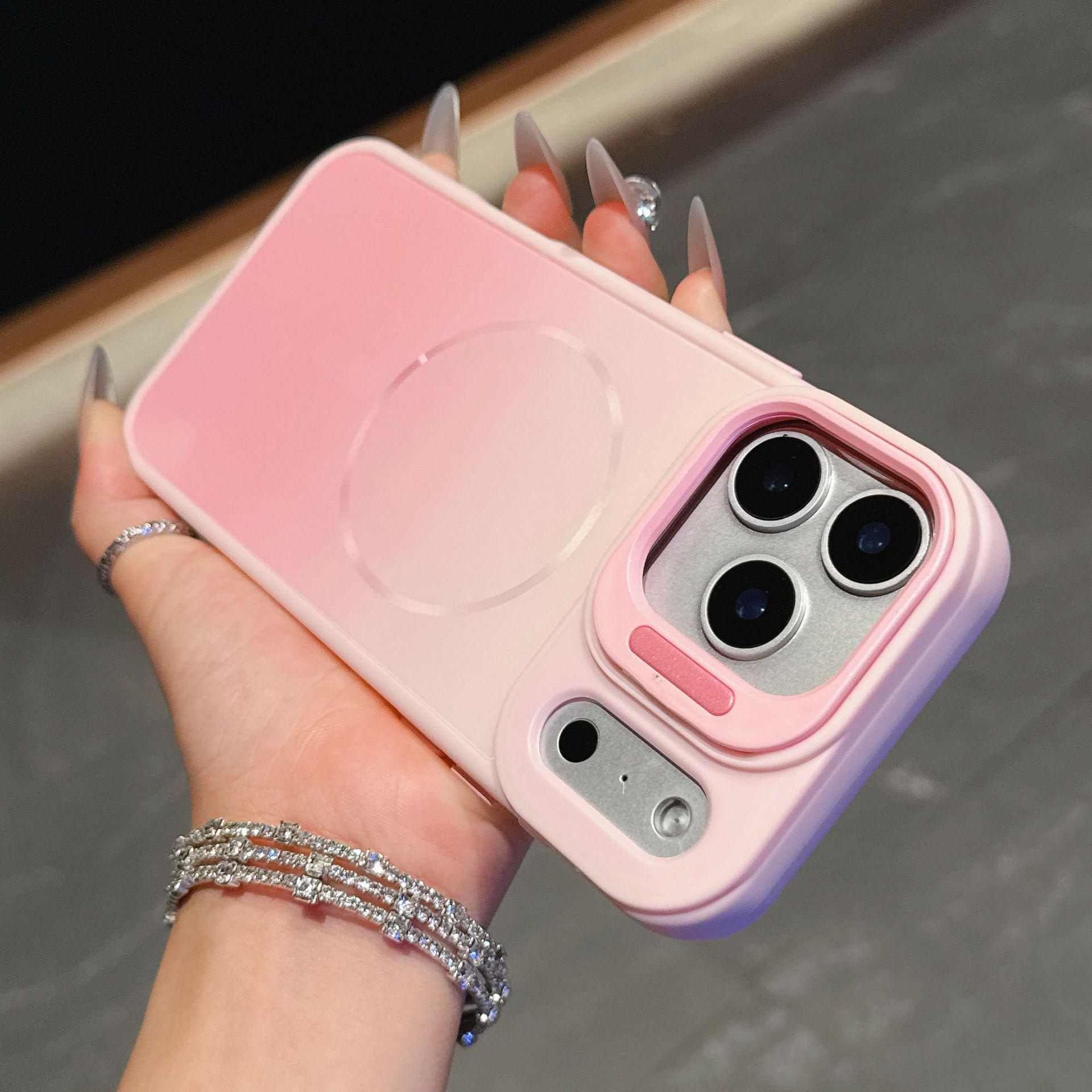 

iPhone 17 Pro Max Dual-Gradient Magnetic Case with Lens Bracket – All-Inclusive, Drop-Proof, for Apple 16 iPhone 17 Air