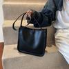 Premium bag fashionable and simple solid color tote tote bag versatile shoulder messenger women's bag
