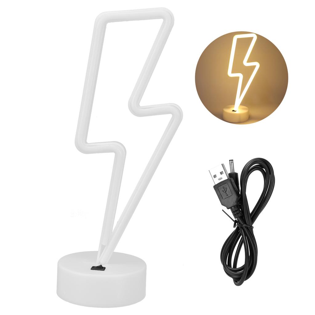 Unique LED Neon Light Decorative Light Night Lamp for Wedding Party USB Battery Powered